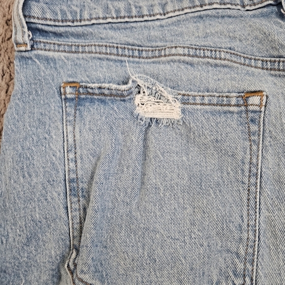 Abercrombie & Fitch The Dad Short High Rise Button Fly Womens 16 Festival Grunge - Picture 4 of 11